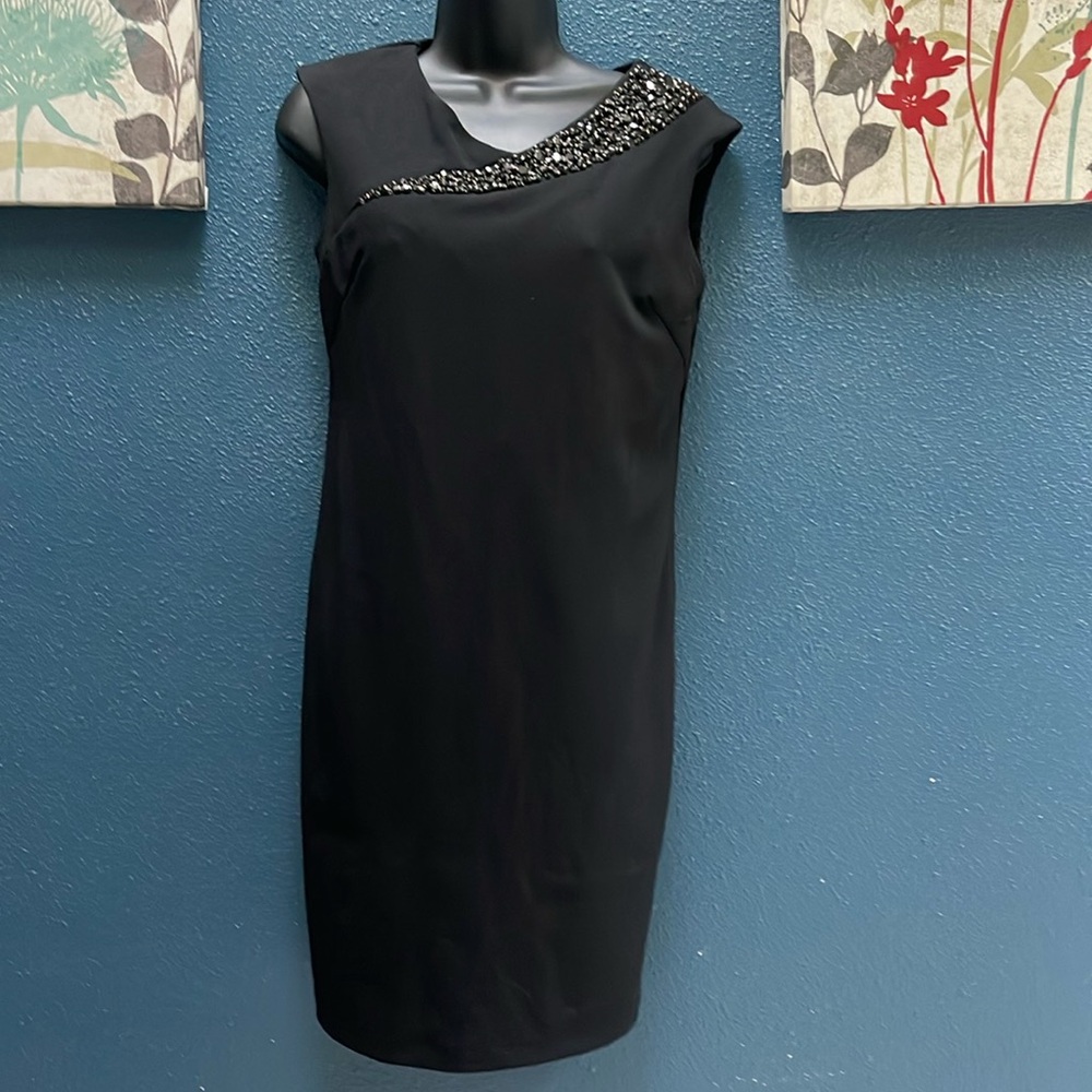 Formal black sheath dress.?